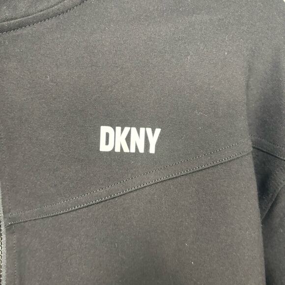 DKNY Black Sport Track Jacket Black Medium - Picture 2 of 8